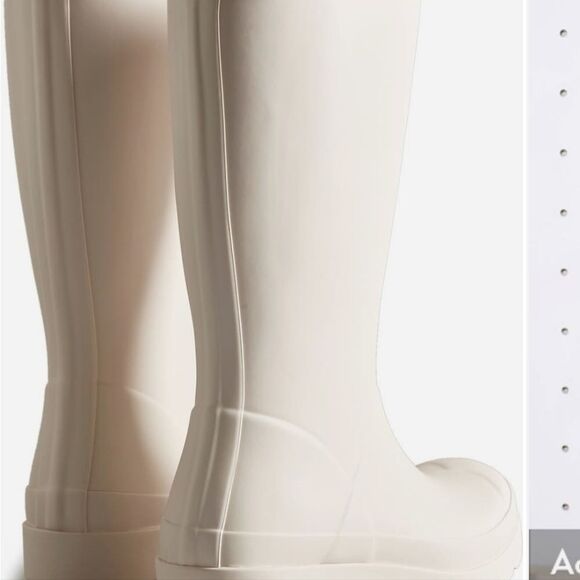 Hunter Original Play Tall Waterproof Rain Boots- Natural - Picture 3 of 10